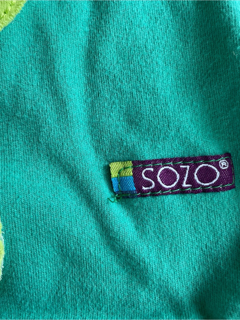 SOZO Baby Cotton Wearable Blanket Sleep Sack 0-6 Months Green Sweet Pea Zip-Up - Picture 2 of 8